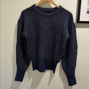 Zara Women’s Navy Crew Neck Sweater